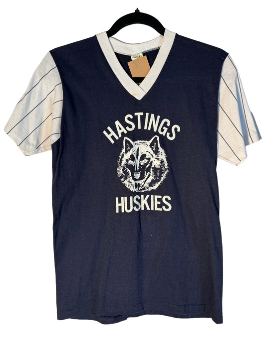 Vintage Hastings Huskies V Neck Shirt