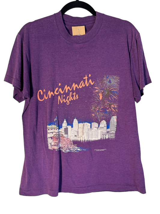 Vintage Cincinnati Nights Shirt Fireworks Riverboat