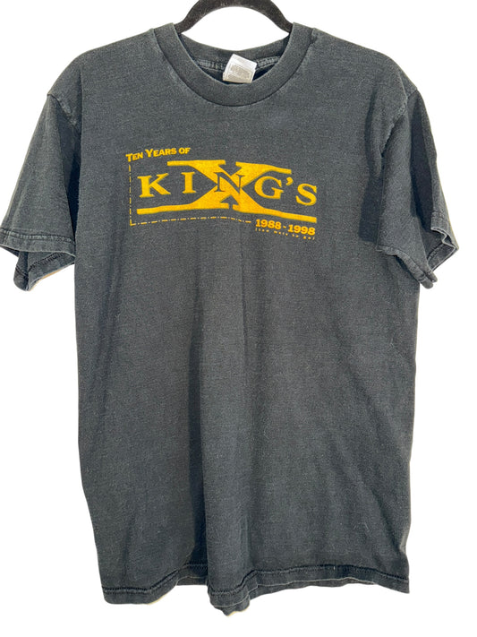 Vintage King's X Concert Shirt Doghead Tape Head 1990s Metal