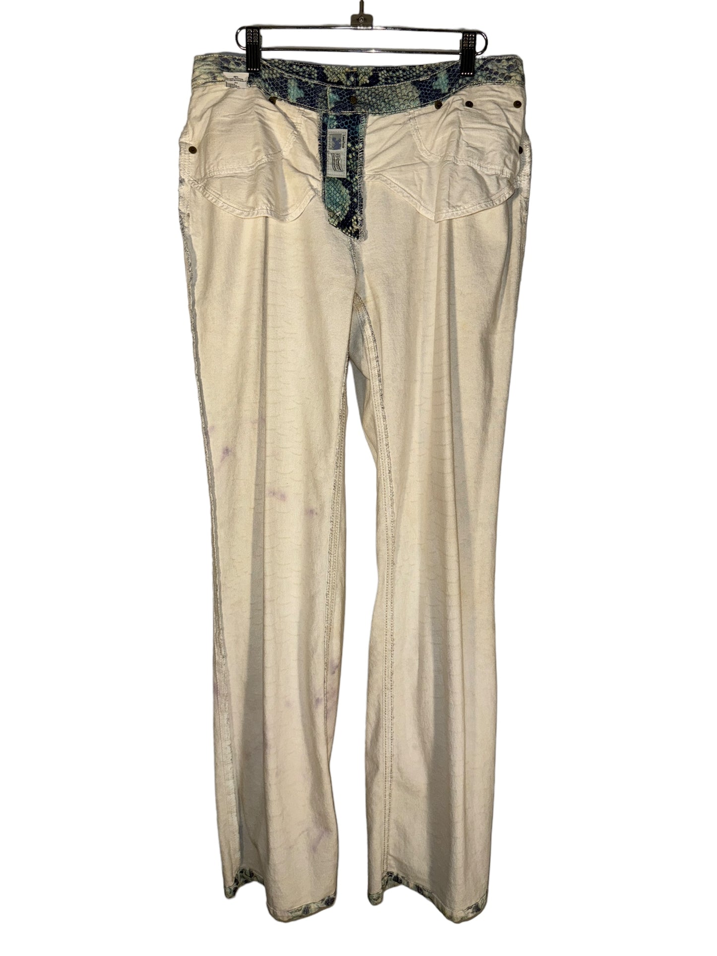 Roberto Cavalli Pants Snakeskin Pants Made In Italy