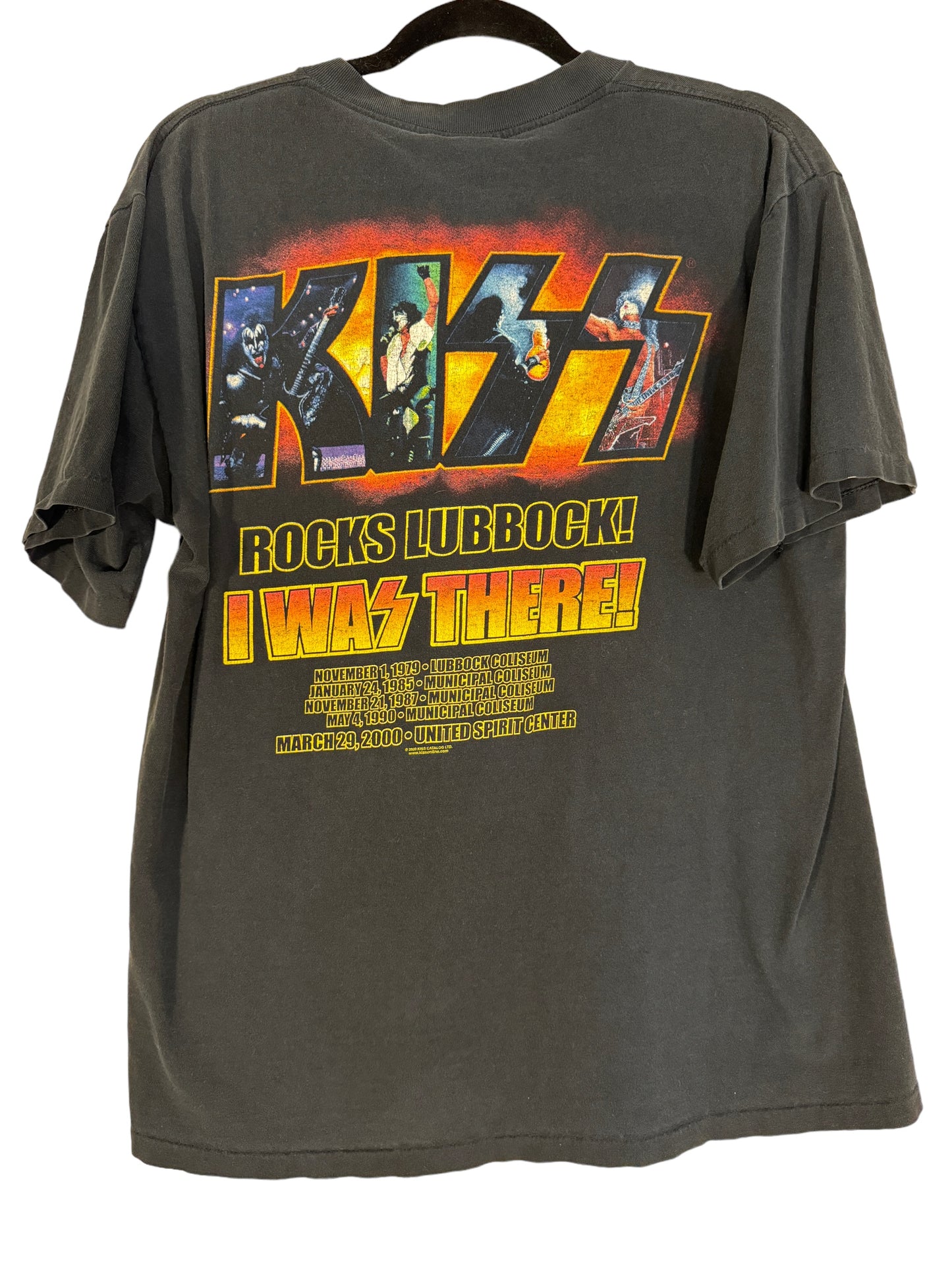 Vintage KISS Shirt Kiss Rocks Lubbock Y2K 2000s Kiss Concert Shirt