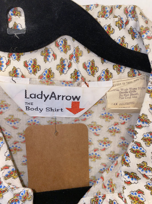 1970s Wide Lapel Body Suit by Lady Arrow