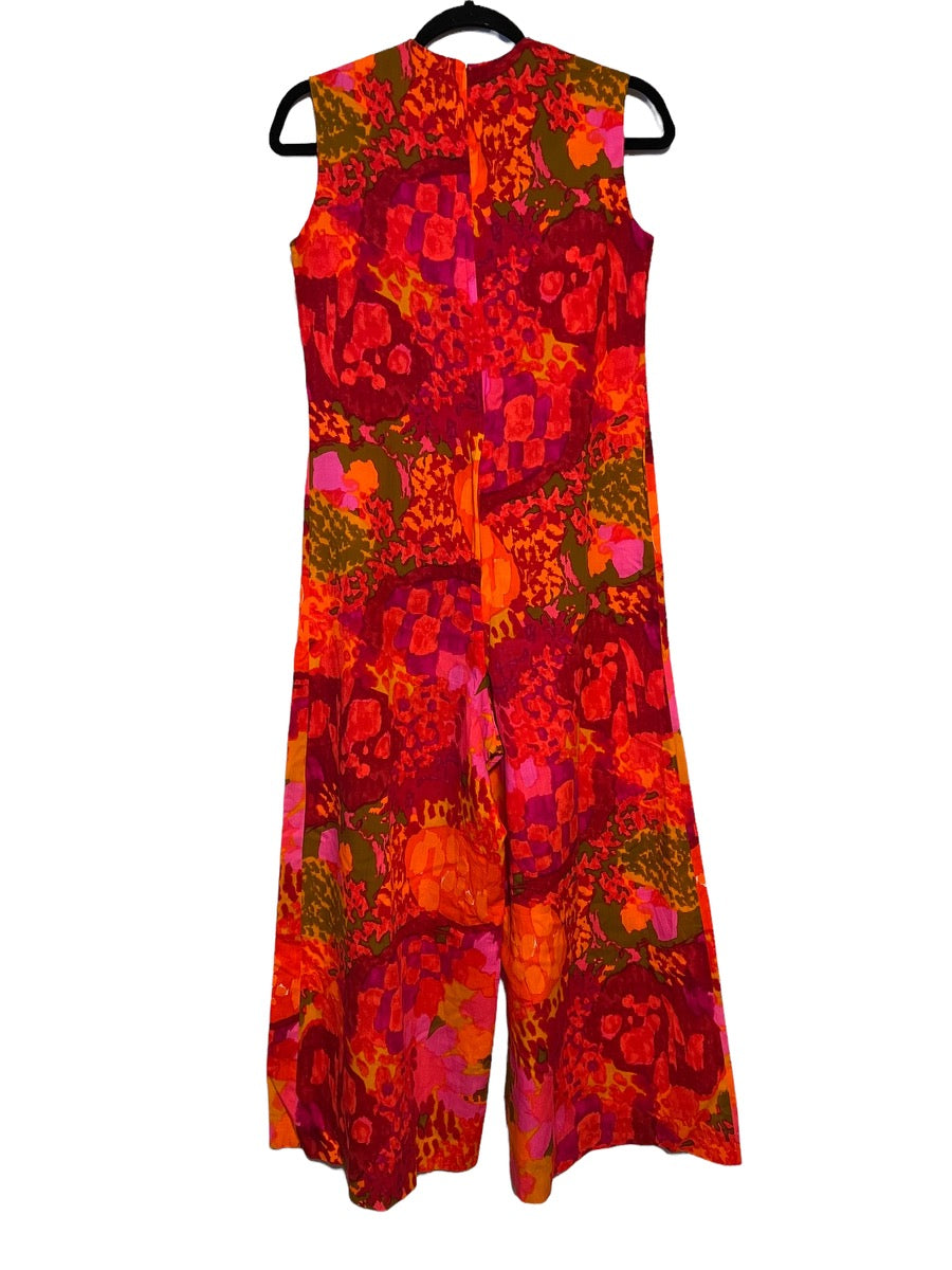 Vintage Hawaiian Jumpsuit 1960's Casual Cove Hawaiian Jumpsuit