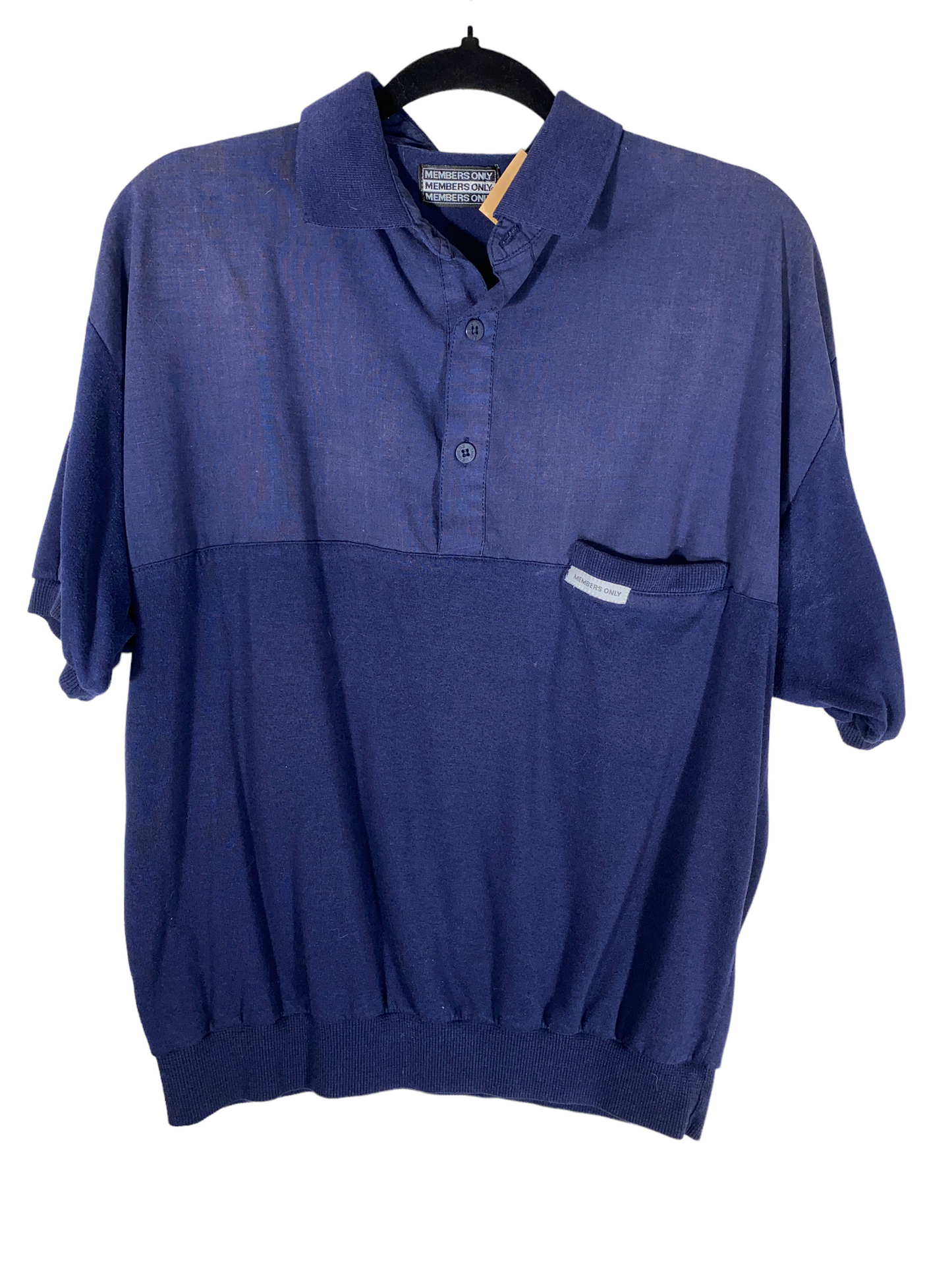 1980s Members Only Banded Waist Polo Shirt