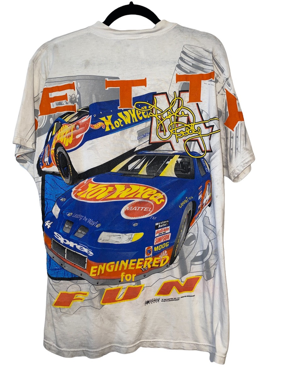 Kyle Petty Hot Wheels All Over Print 1997
