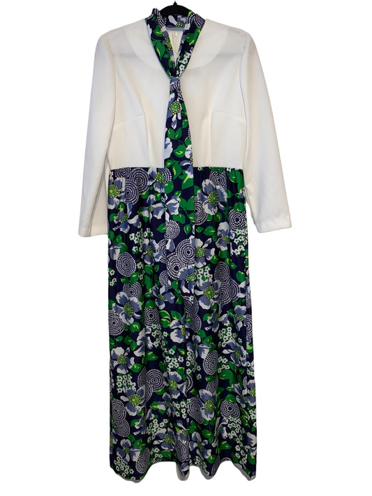 1970s Floral Maxi Dress