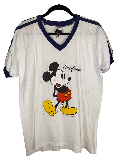 1980s Mickey Mouse V-Neck
