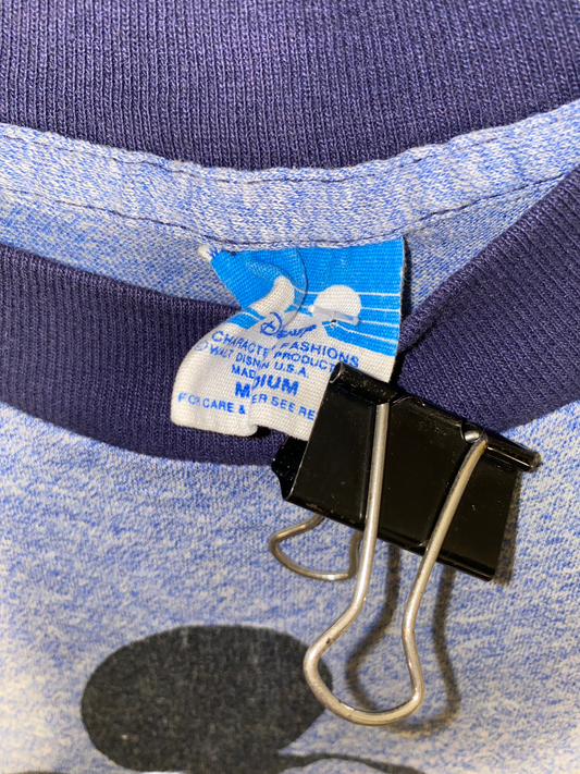 1980s Mickey Mouse Heather Blue Ringer