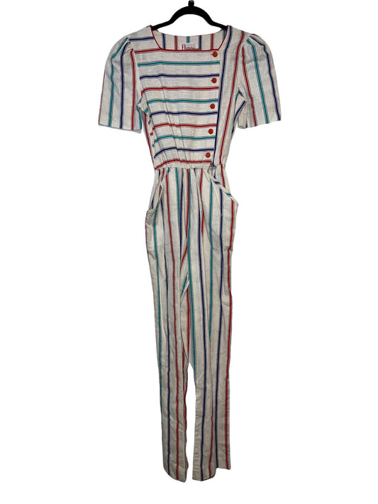 1970's Rainbow Stripe Jumpsuit by Pance