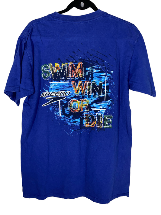 1990s Speedo Shirt Swim, Win, or Die (M)