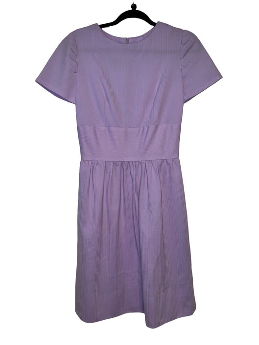 Handmade Short Sleeve Lavender Midi Dress