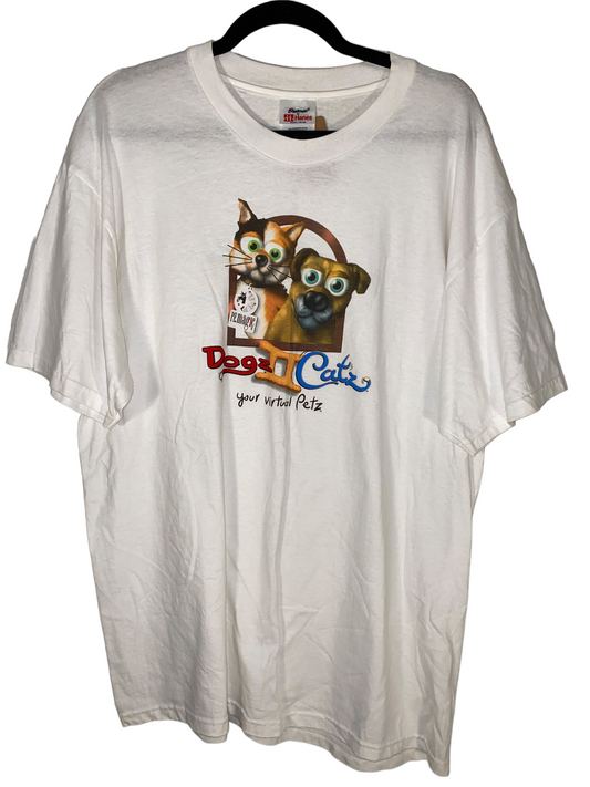 Online Exclusive 1990s Petz II Game Shirt Catz and Dogz (L)